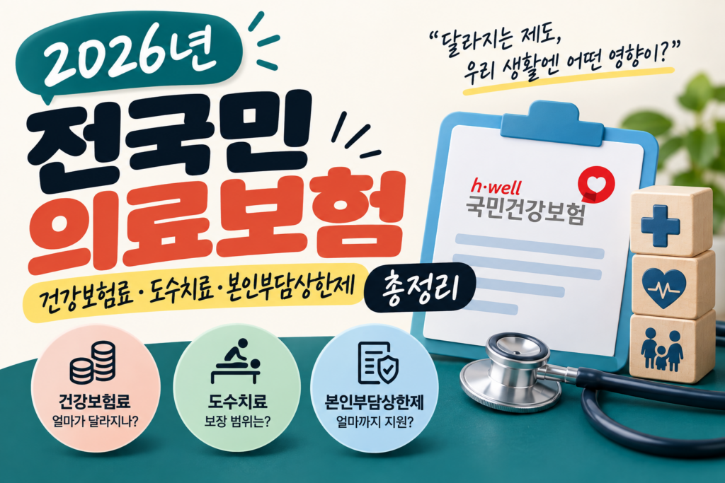 2026년 전국민 의료보험｜본인부담금 상한제·비급여 변화 4050 팩트체크