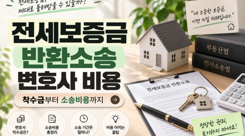전세보증금 반환소송 ｜변호사 비용·착수금·성공보수·소송비용